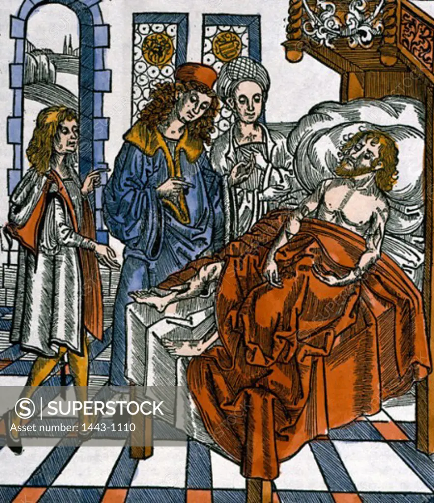 Surgeon & Assistant at the Bed of a Bleeding Patient 1497 Hieronymus ...