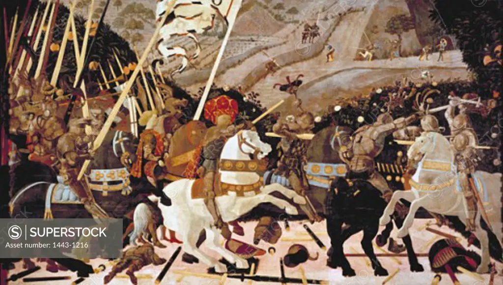 Battle of San Romano  ca. 1455 Paolo Uccello (1397-1475 Italian) Tempera on wood panel National Gallery, London, England