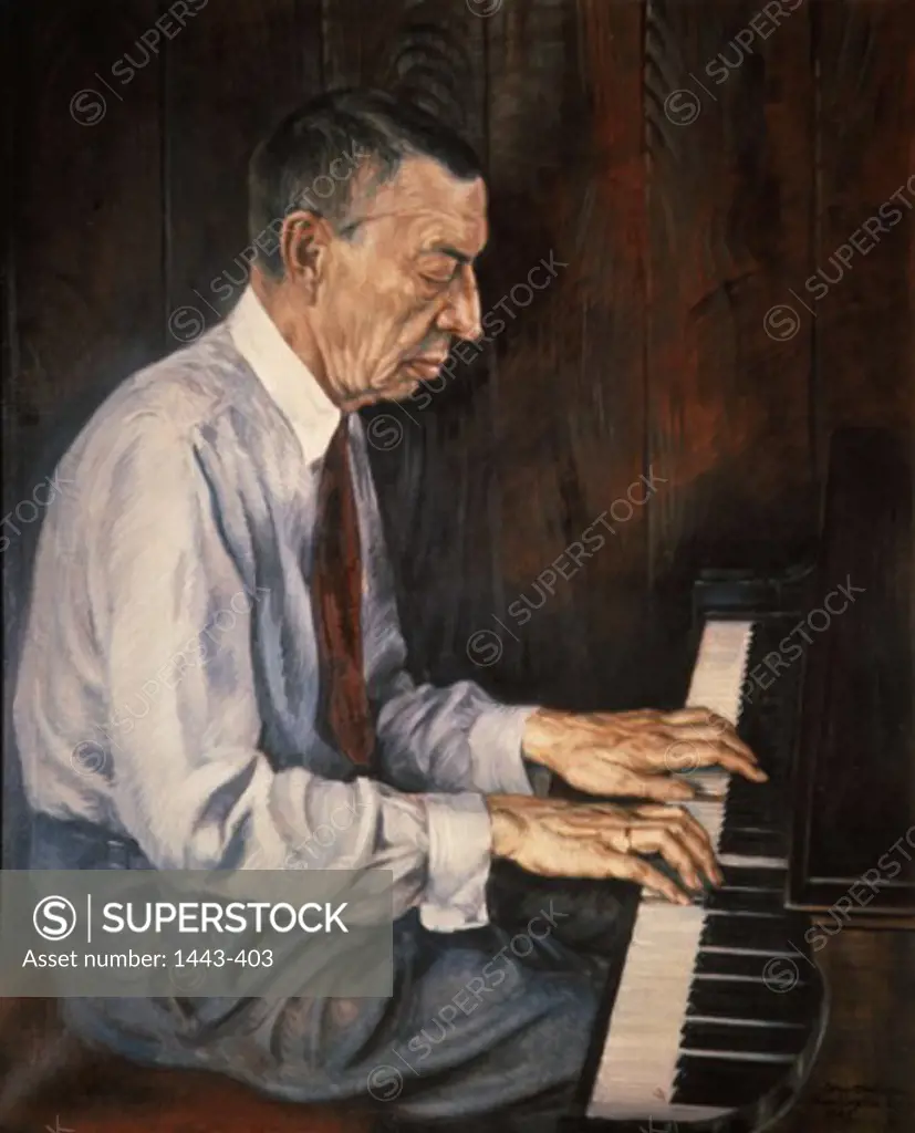 Sergei Rachmaninov 1940 Boris Shalyapin Painting