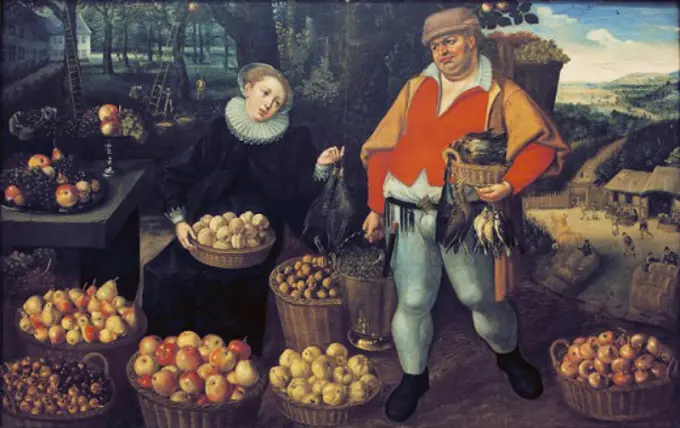 Autumn Lucas van Valckenborch (ca.1530-1597 Flemish) & Georg Flegel (1566-1638 Czech) Oil on canvas Slovenska Narodna Galeria, Bratislava, Slovakia