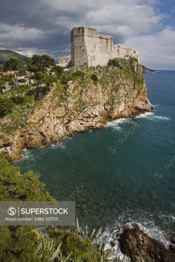 Fortress at the coast, Lovrijenac Fortress, Dubrovnik, Croatia