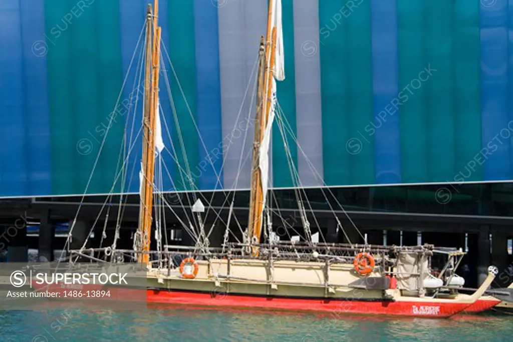 Ship at the National Maritime Museum, Auckland, North Island, New Zealand