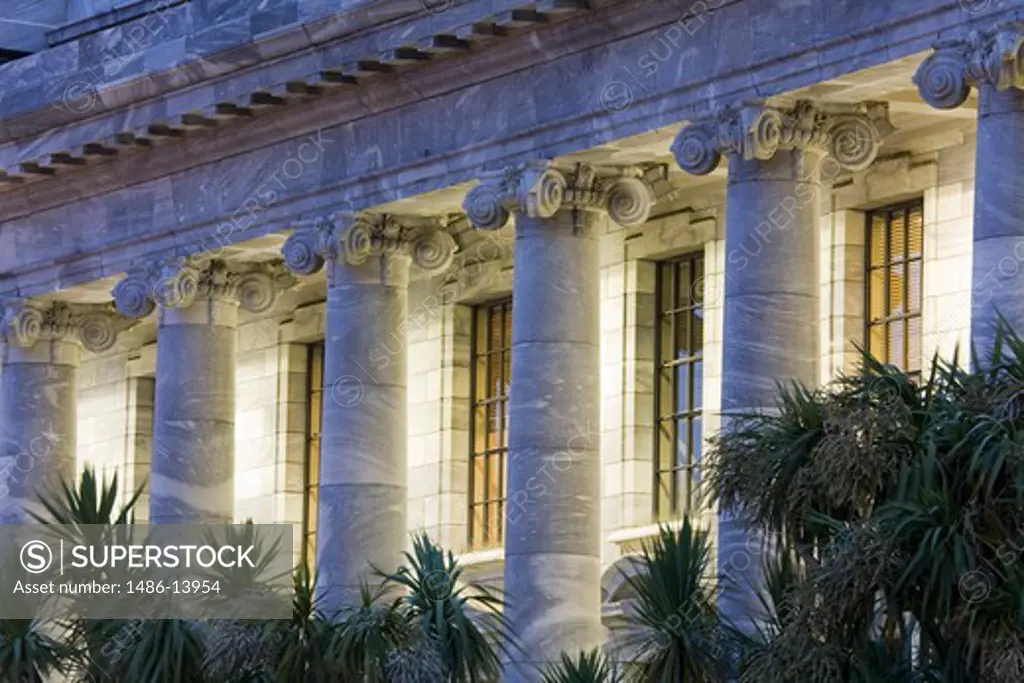 Facade of a government building, Parliament Building, Wellington, North Island, New Zealand