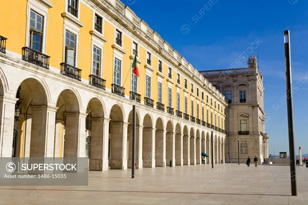 Comercio Square in Lisbon, Portugal, Europe