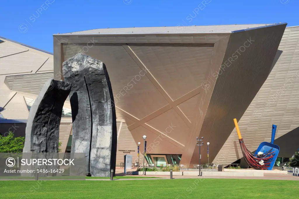 USA, Colorado, Denver, Denver Monoliths by Beverly Pepper, Denver Art Museum