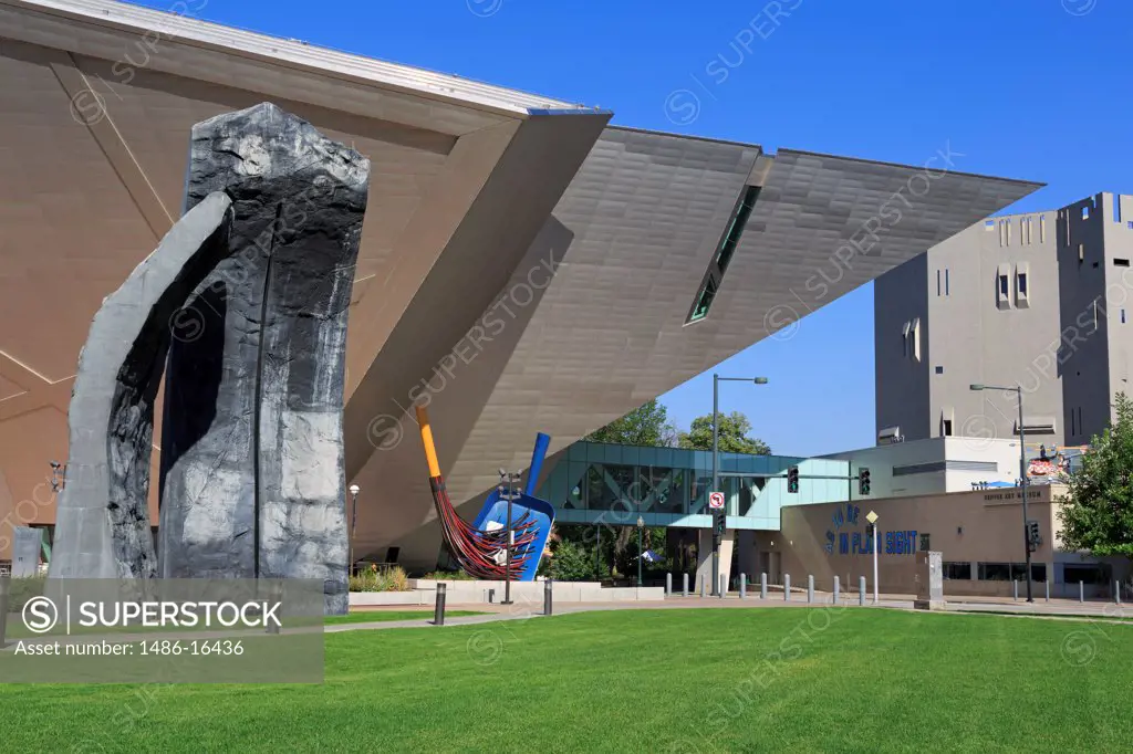 USA, Colorado, Denver, Denver Monoliths by Beverly Pepper, Denver Art Museum