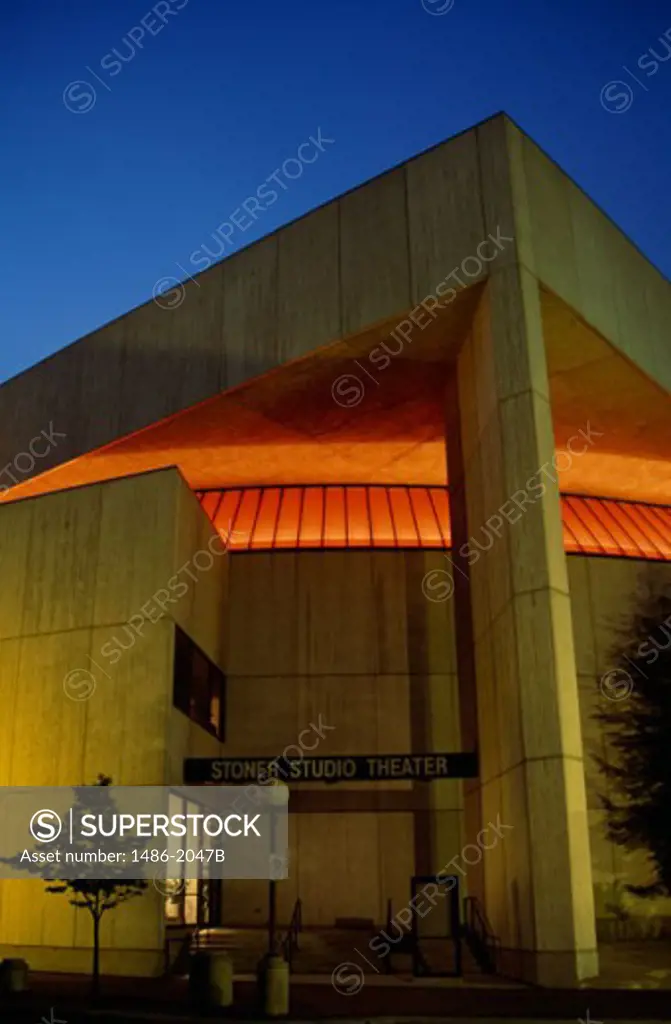 Facade of a theater, Stoner Studio Theater, Des Moines, Iowa, USA