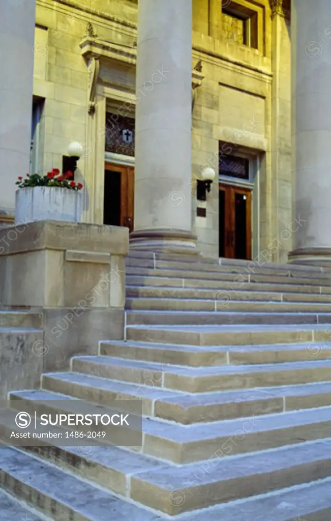 Facade of a church, First Methodist Episcopal Church, Des Moines, Iowa, USA