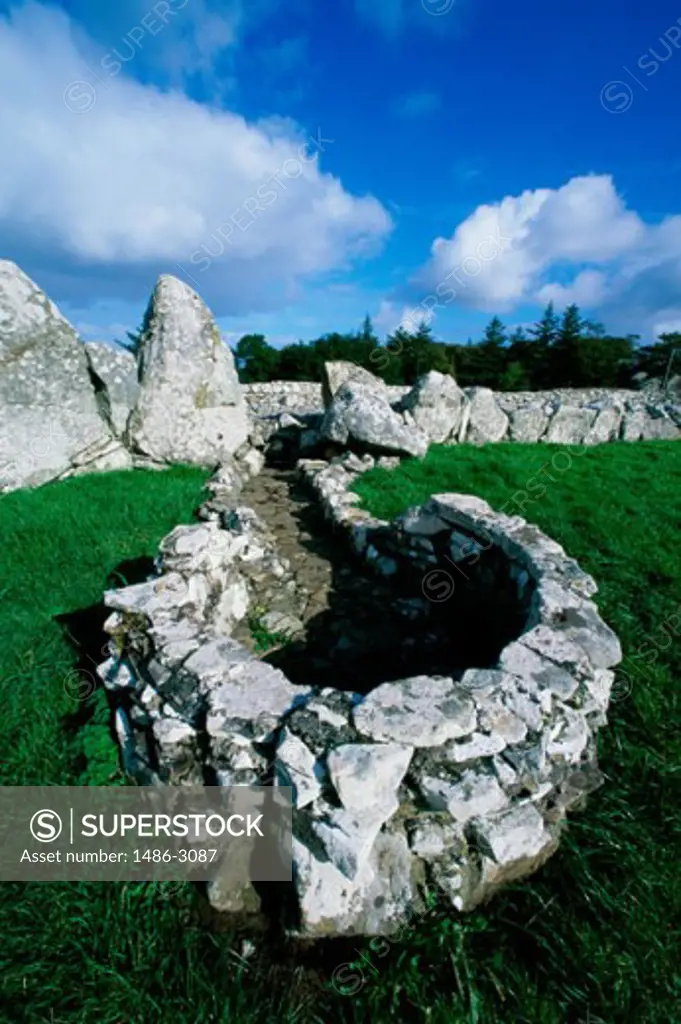 Stones in a field, Creevykeel Court Cairn, County Sligo, Ireland