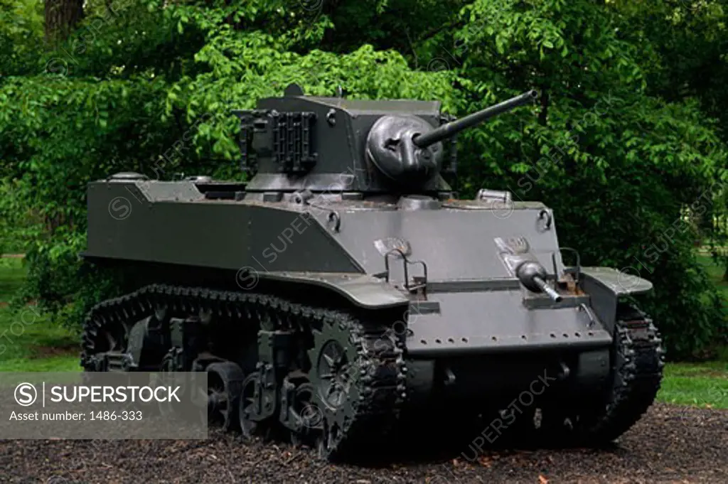 H-M5 tank in a museum, First Division Museum, Cantigny Park, Wheaton, Illinois, USA