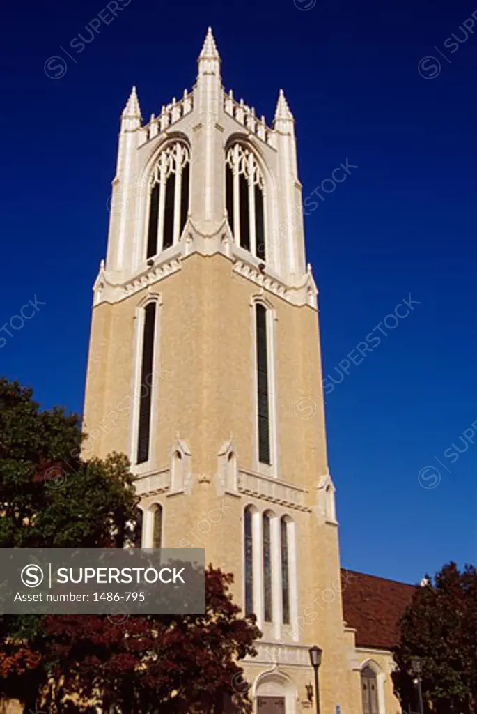 Low angle view of a church, First United Methodist Church, Lubbock, Texas, USA