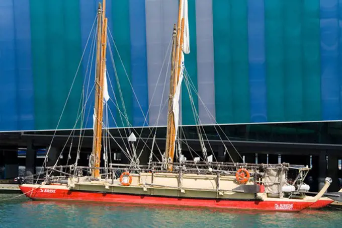 Ship at the National Maritime Museum, Auckland, North Island, New Zealand