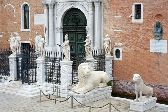 The Arsenale in Venice, Italy, Europe