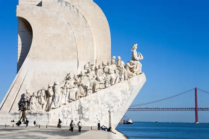 Monument to the Discoveries in the Belem District, Lisbon, Portugal, Europe