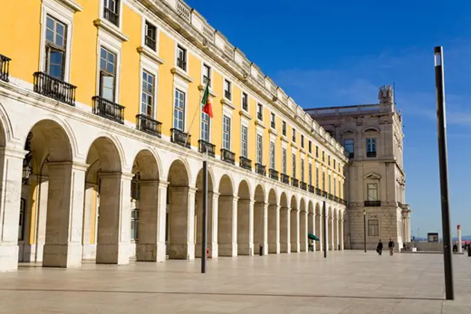 Comercio Square in Lisbon, Portugal, Europe