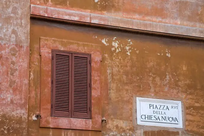 Piazza della Chiesa Nuova in Rome, Italy, Europe