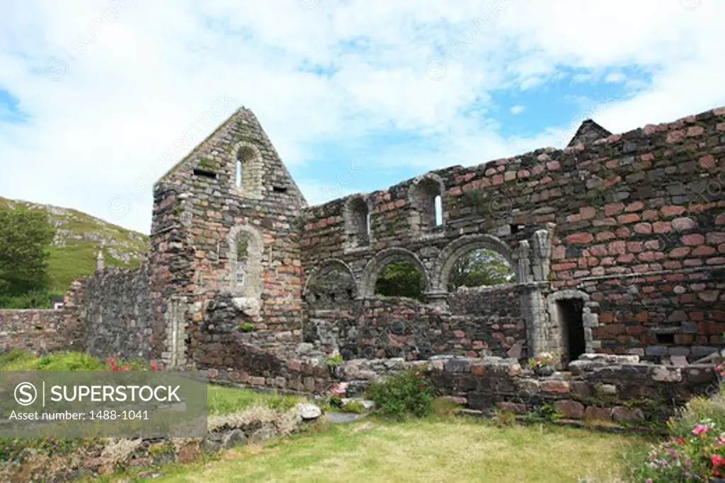 Ruins of Iona Nunnery, Iona, Inner Hebrides, Scotland