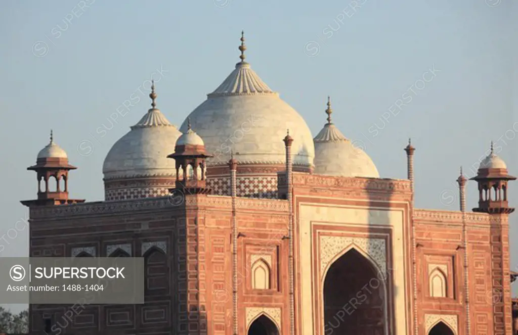 India, Agra, Taj Mahal, View of Mihman Khana or Jawab