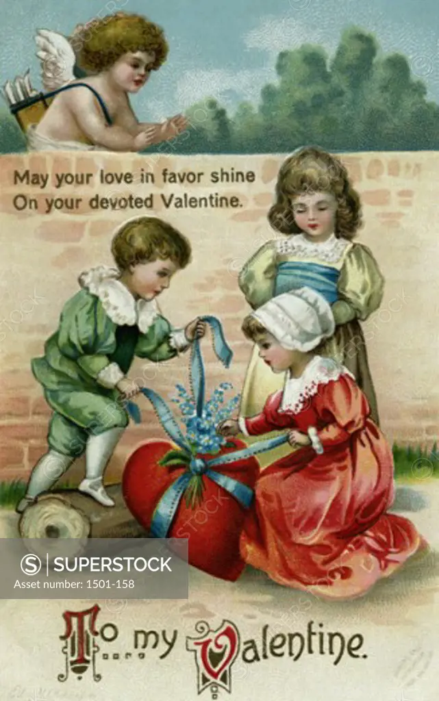 May Your Love In Favor Shine On Your Devoted Valentine..  Postcard Private Collection