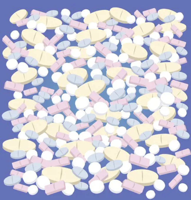 Pills 2004 Linda Braucht (20th C. American) Computer graphics