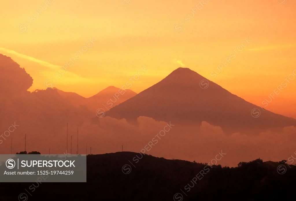 the landscape allound the Volcano Pacayal near the City of Guatemala City in Guatemala in central America.   . LATIN AMERICA GUATEMALA LAKE ATITLAN