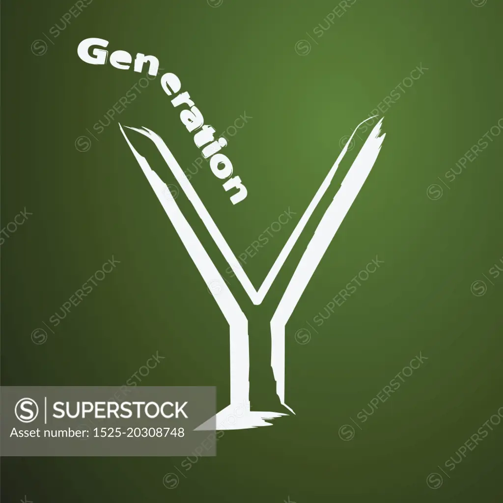 Generation Y lifestyle vector illustration.