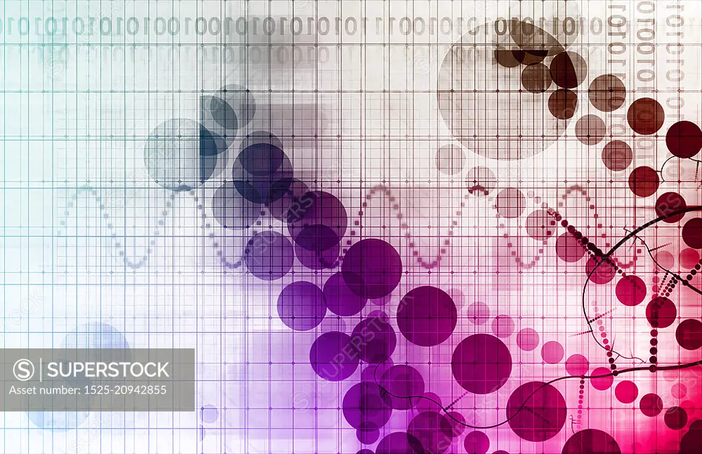 Healthcare Science and Technology Software Background Art. Technology Framework