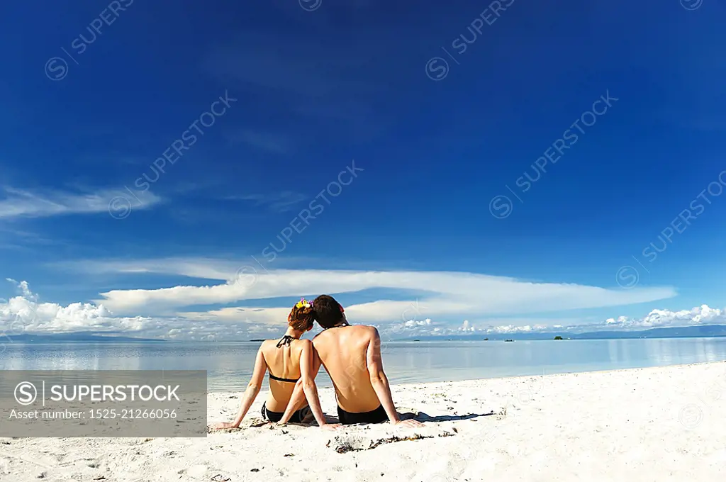 Couple on a tropical beach