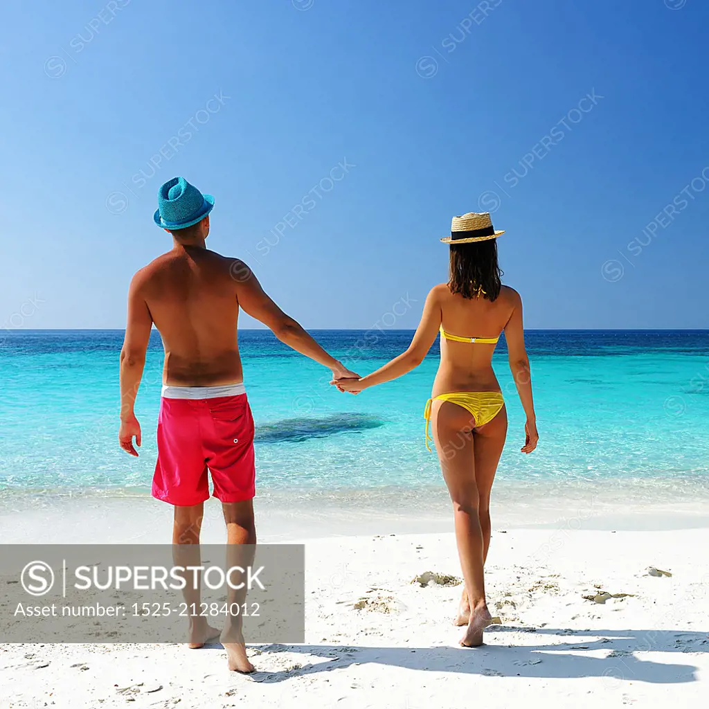 Couple on a tropical beach