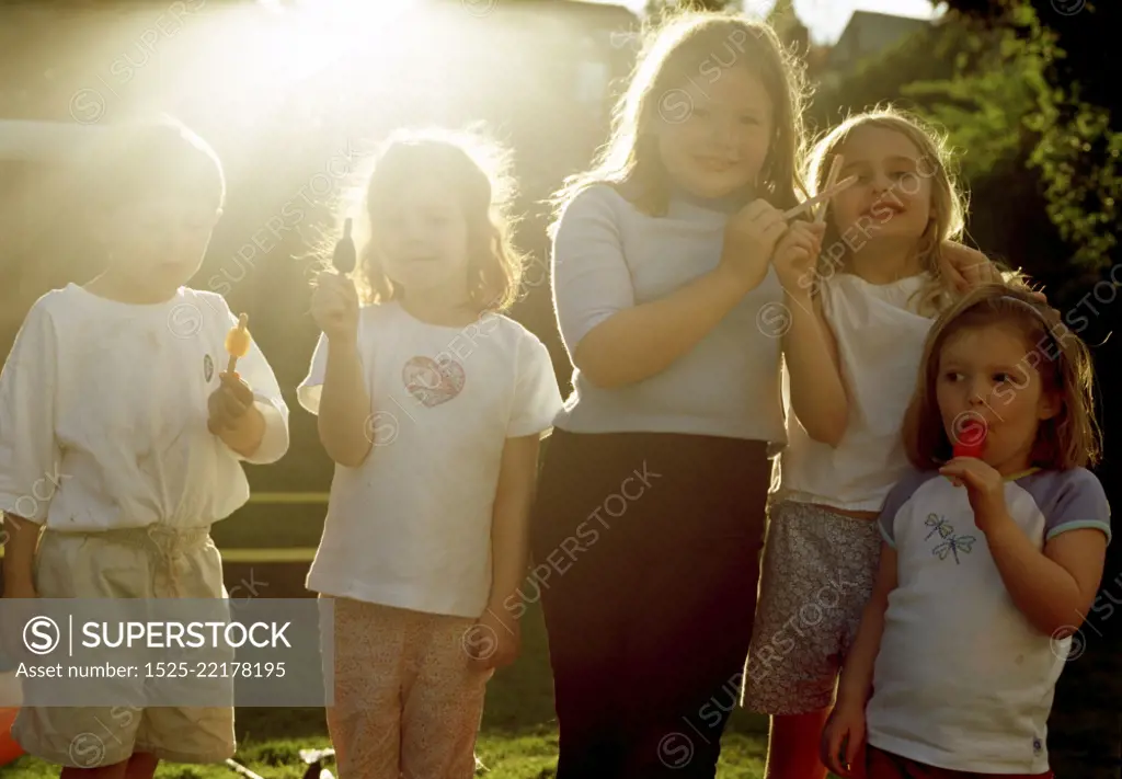 Kids Eating Popsicles