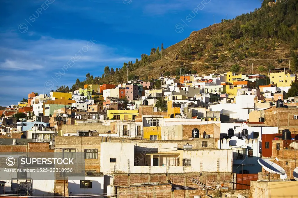 Buildings in a city, Zacatecas State, Mexico