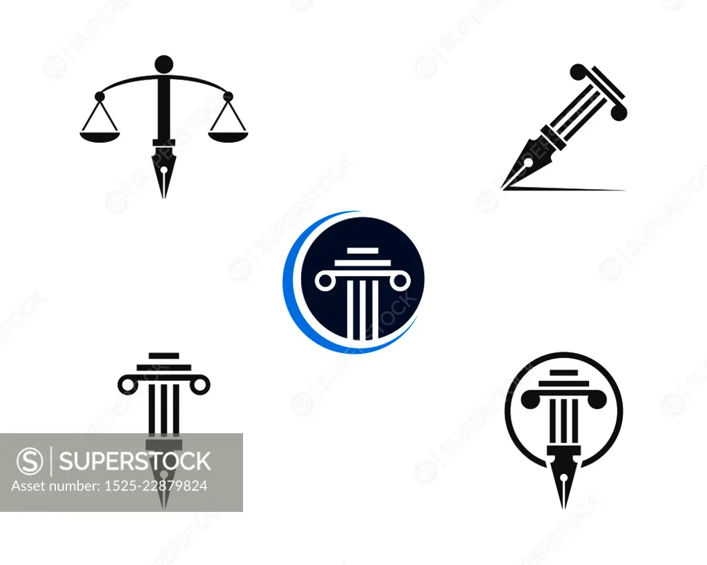 justice law Logo Template vector illsutration design - SuperStock