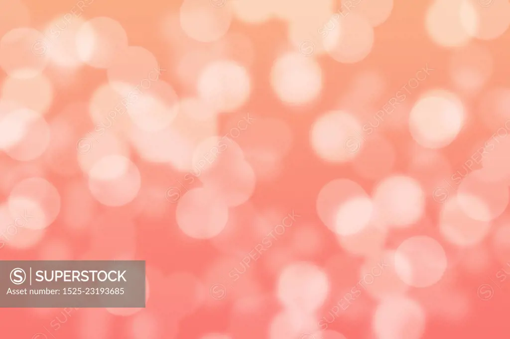 Abstract circular peach and pink bokeh background