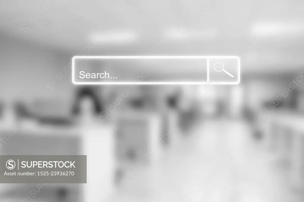 Search bar web online browsing. Idea for searching browse data information networking