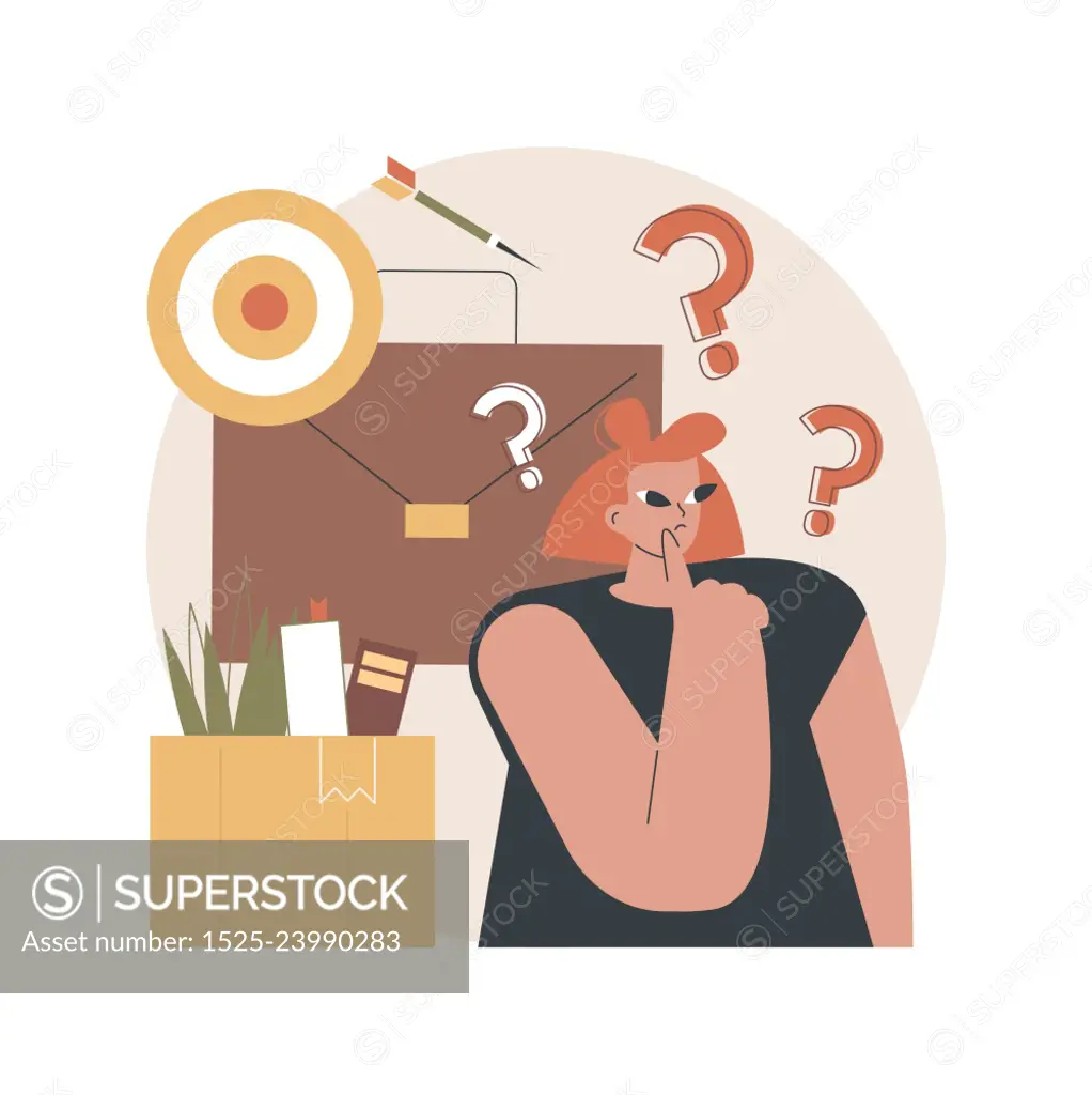 Unemployment abstract concept vector illustration. Temporary unemployment rate, problem finding work, economic crisis statistics, job search process, insurance application abstract metaphor.. Unemployment abstract concept vector illustration.