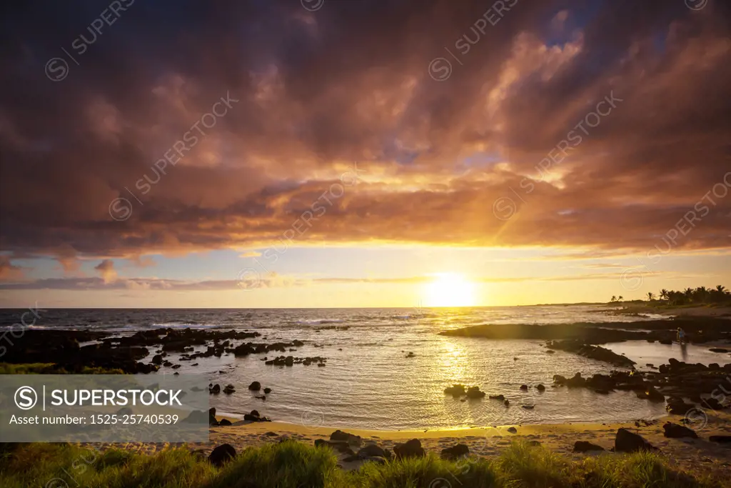 Hawaiian beach. Amazing hawaiian beach