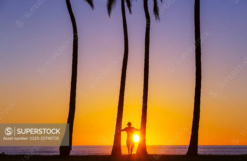 Tropical beach. Serenity on the tropical beach