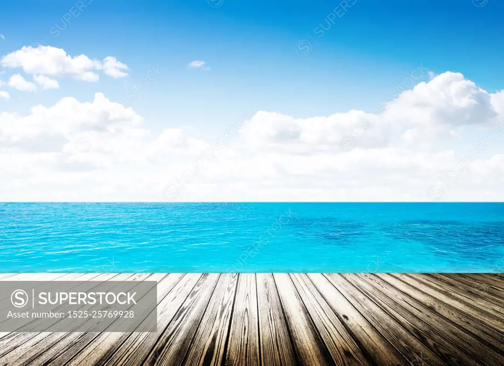 Tropical island summer beach. Sky and ocean. Tropical island summer beach. Tropical island summer beach