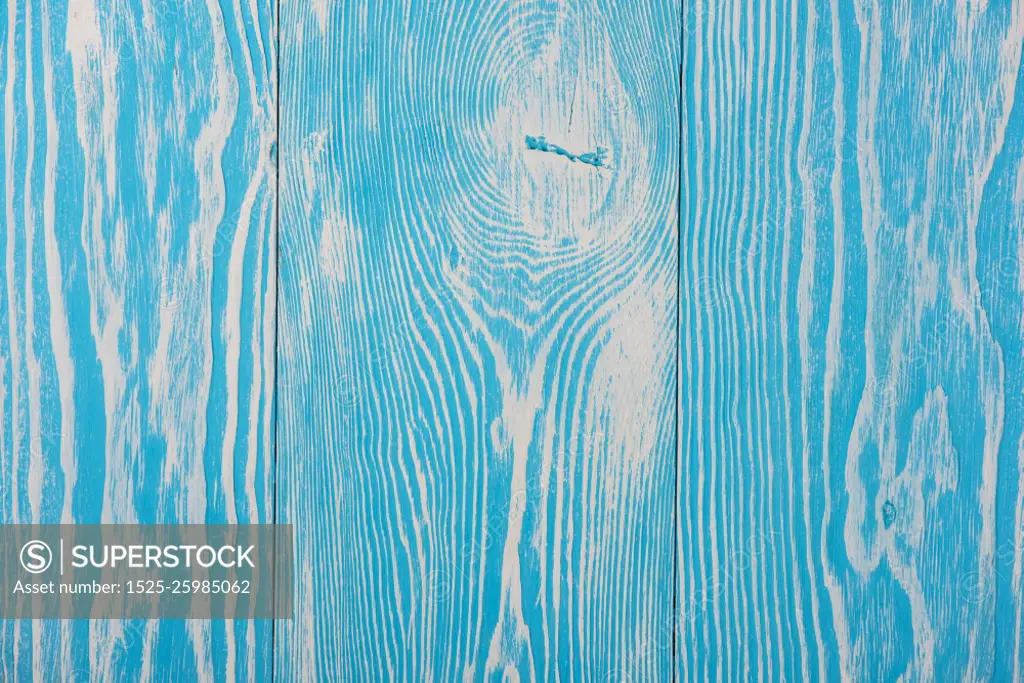 blue wooden background. Colorful blue empty pine wooden background