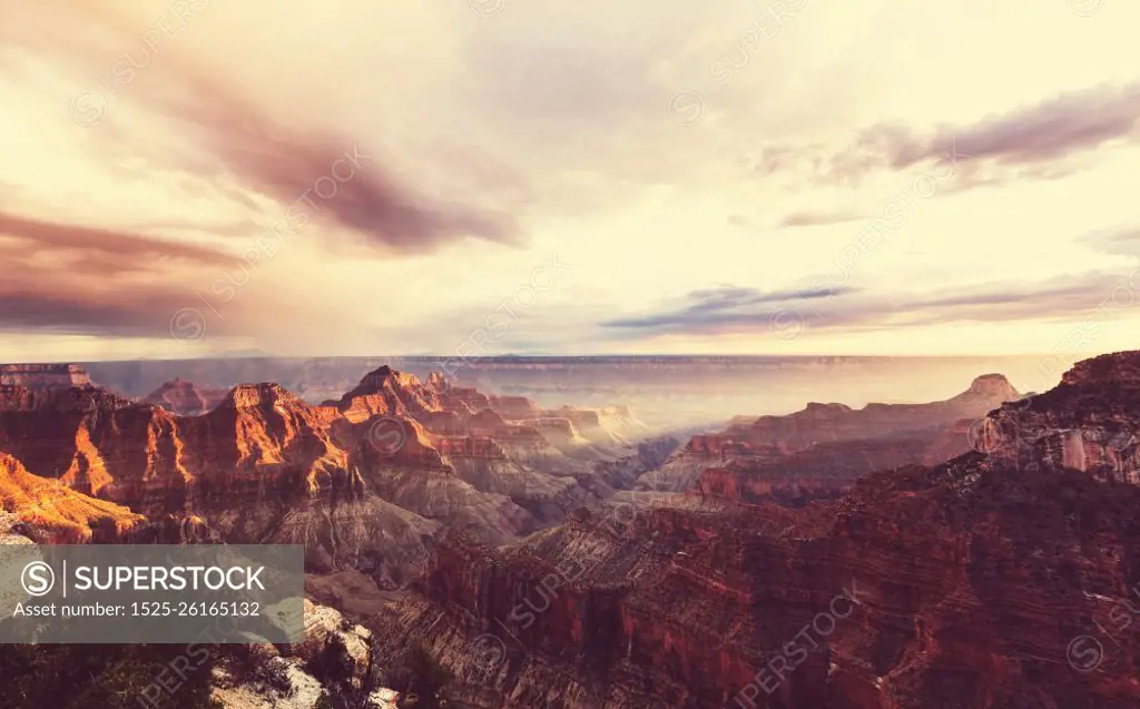 Picturesque landscapes of the Grand Canyon