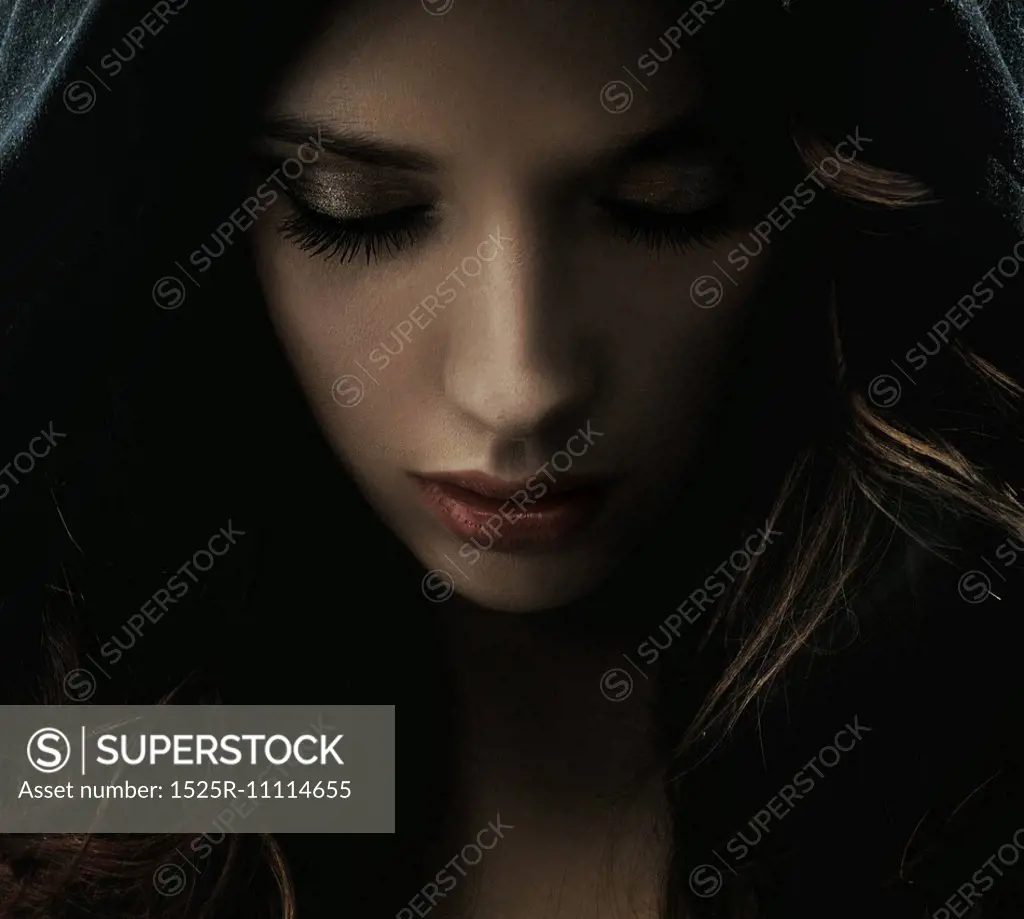 Portrait of a mysterious woman