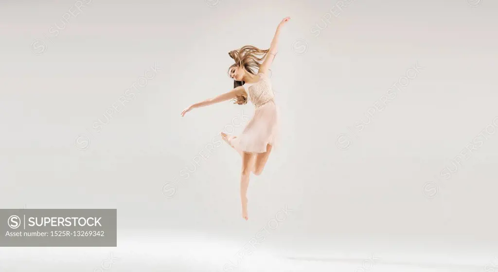 Young pretty and talented ballet dancer