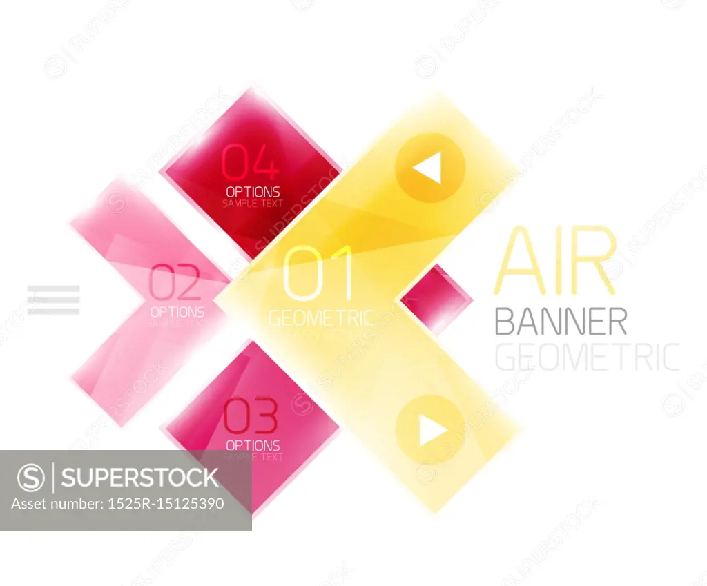 Arrow option banner. Arrow option banner. Vector template