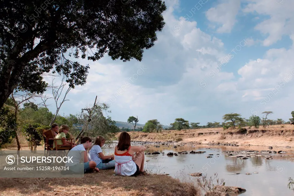 Tourists in Kenya