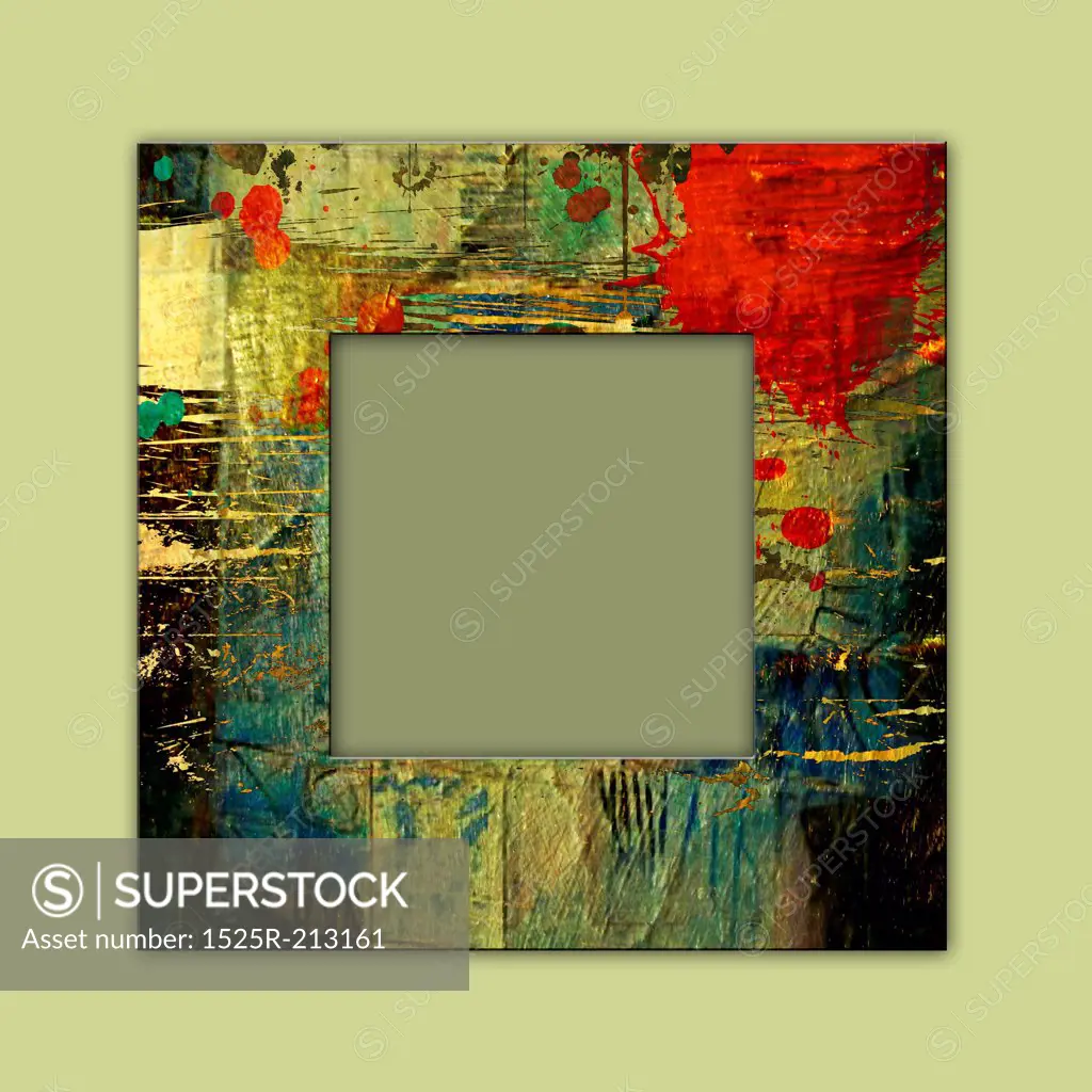 art photo frame colorful background