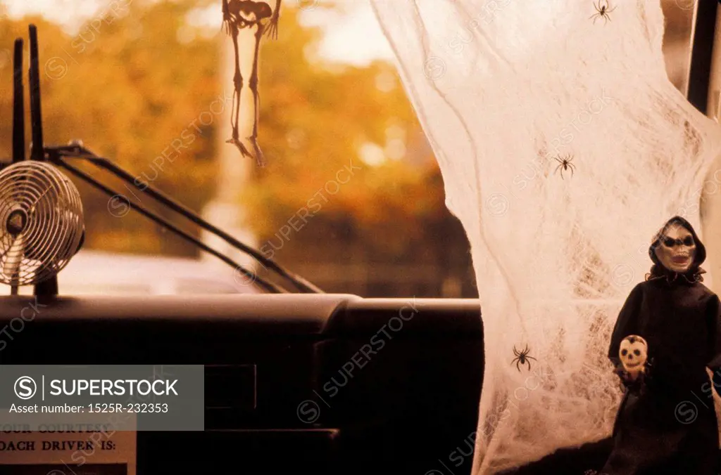 Halloween Decorated Cab