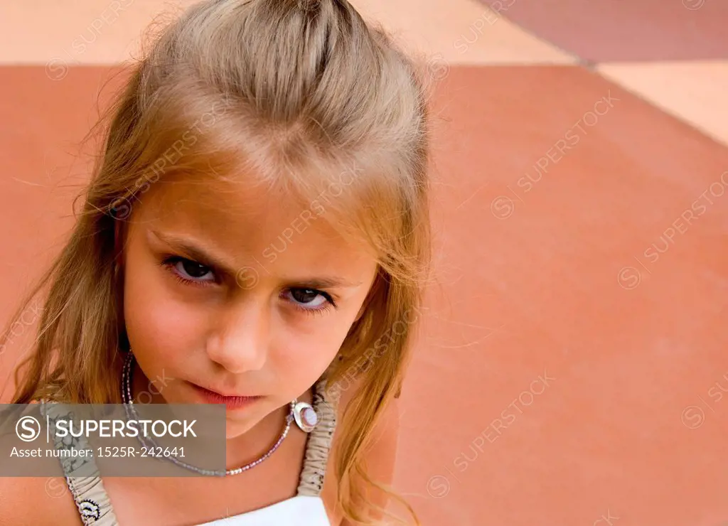 Young Scowling Girl