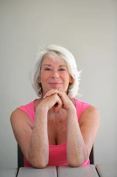 Smiling older woman