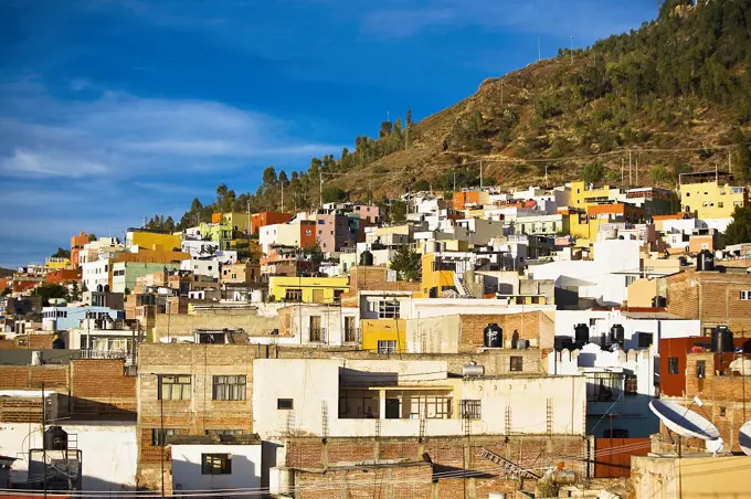 Buildings in a city, Zacatecas State, Mexico