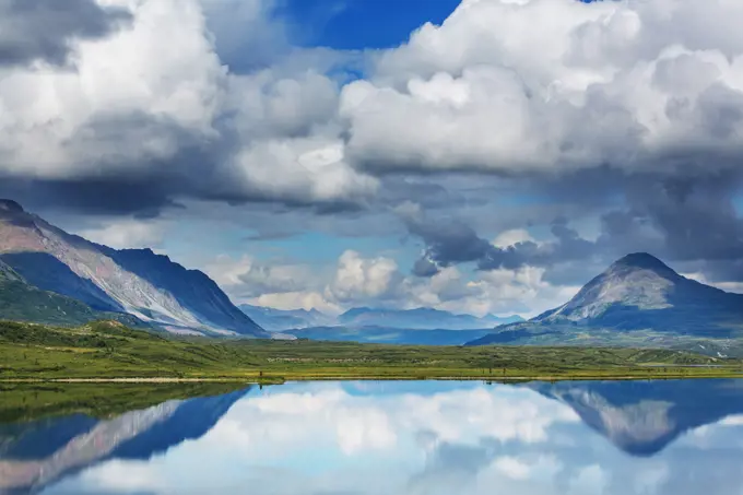 Denali highway. Landscapes on Denali highway, Alaska.